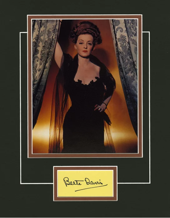 Bette Davis autograph