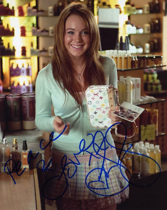 Lindsay Lohan autograph