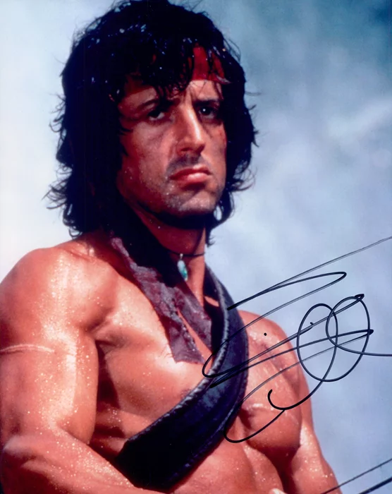 Sylvester Stallone autograph