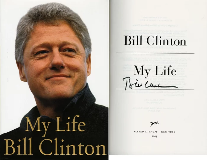 Bill Clinton autograph
