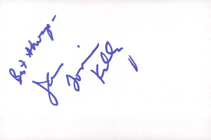 Jean Louisa Kelly autograph