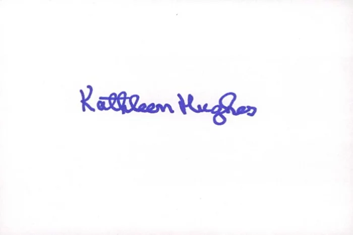 Kathleen Hughes autograph