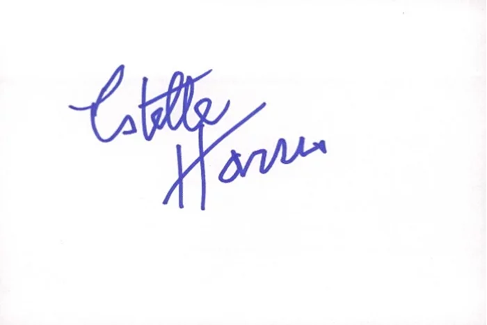 Estelle Harris autograph