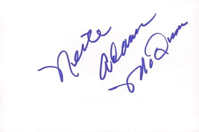 Neile Adams McQueen autograph