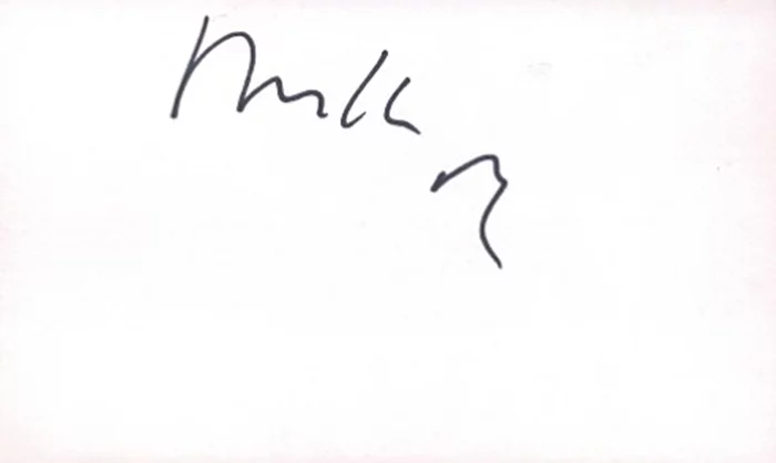 Mike Rutherford autograph