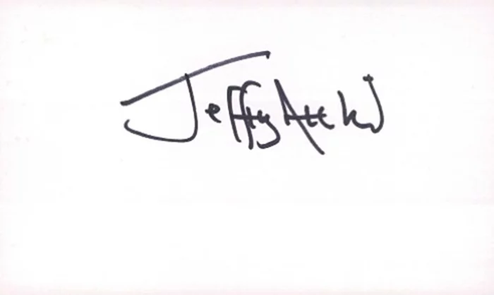 Jeffrey Archer autograph