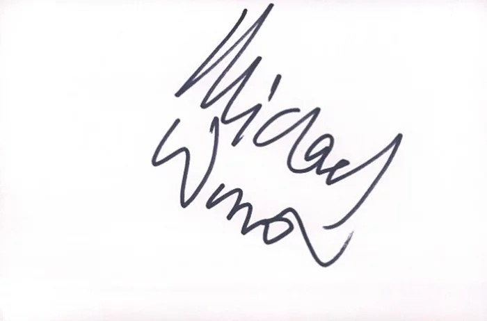 Michael Winner autograph