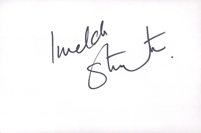Imelda Staunton autograph