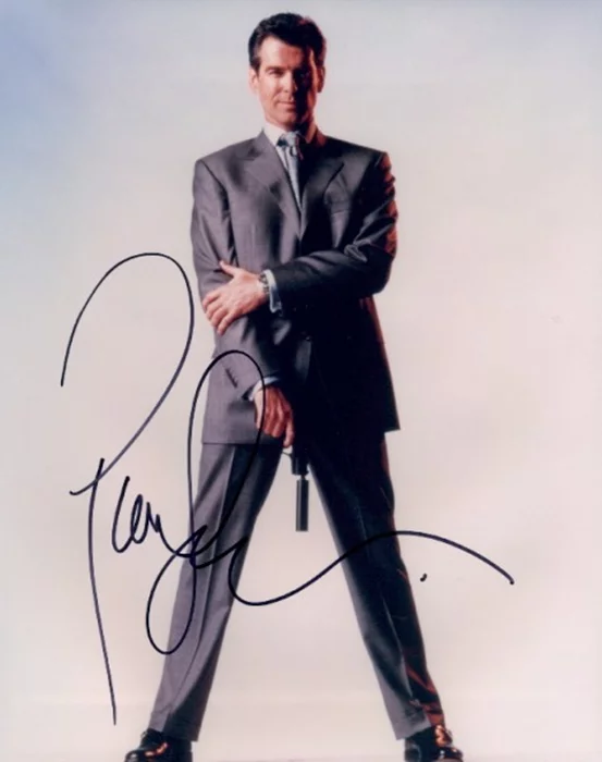 Pierce Brosnan autograph