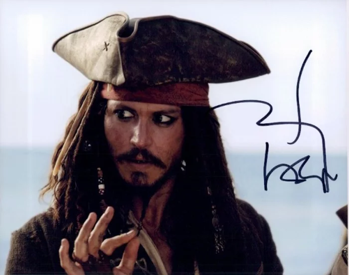 Johnny Depp autograph