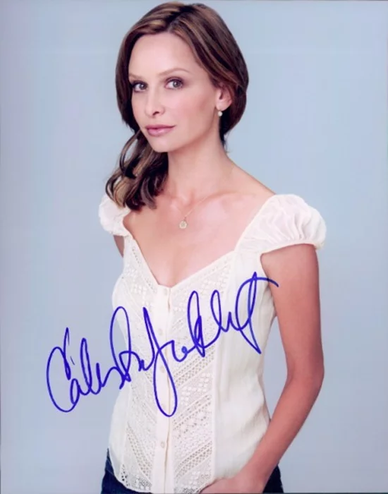 Calista Flockhart autograph