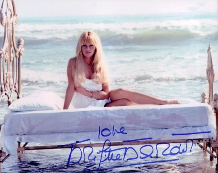 Brigitte Bardot autograph
