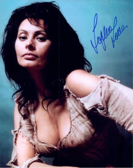 Sophia Loren autograph