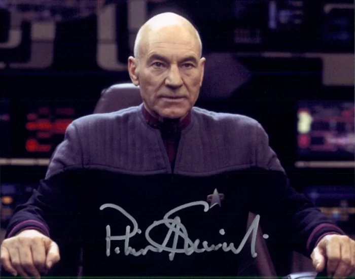 Patrick Stewart autograph