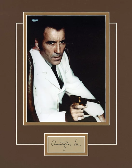Christopher Lee autograph