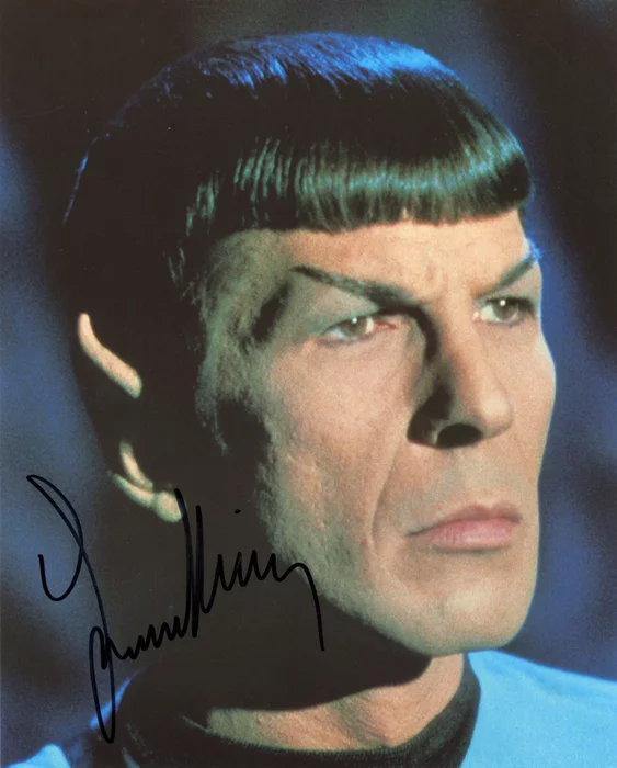 Leonard Nimoy autograph