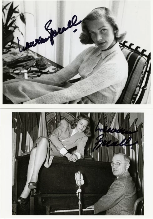 Lauren Bacall autograph