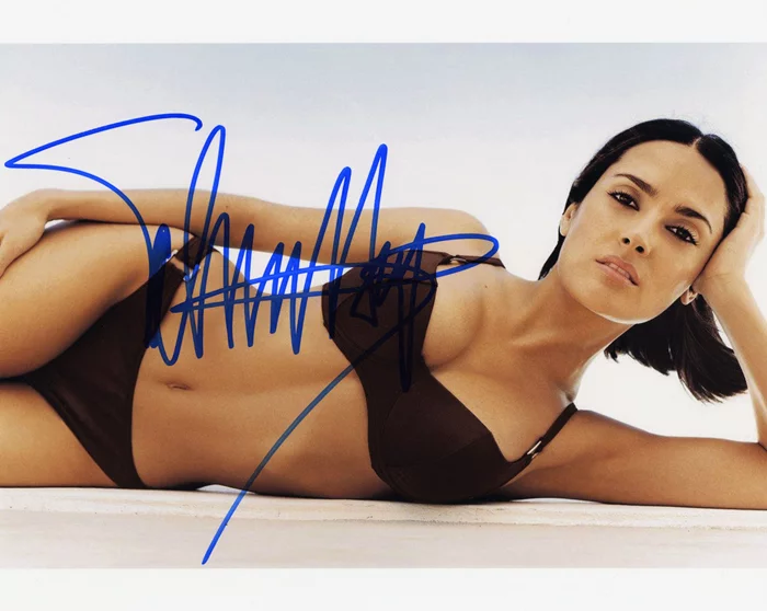 Salma Hayek autograph