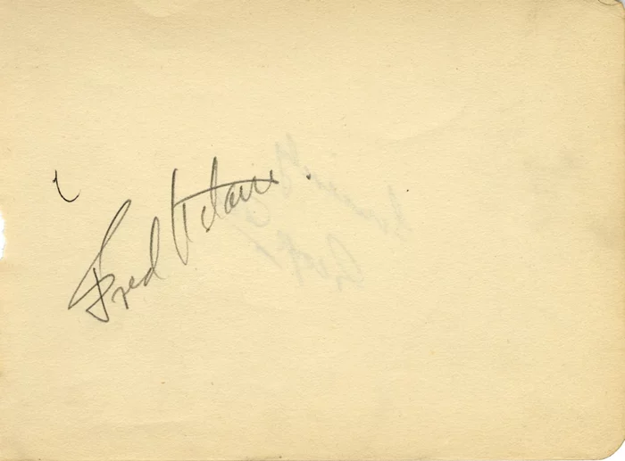 Fred Astaire autograph