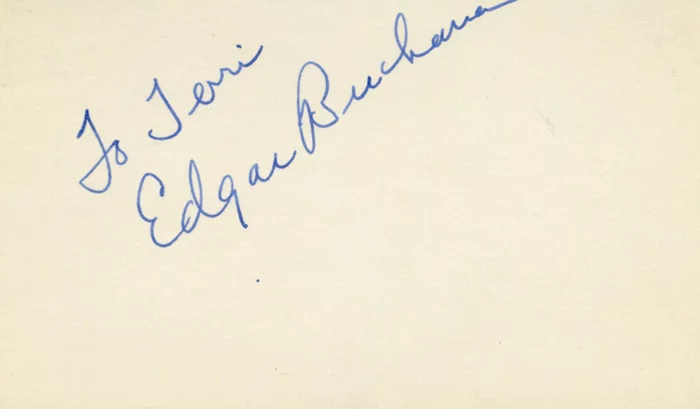 Edgar Buchanan autograph