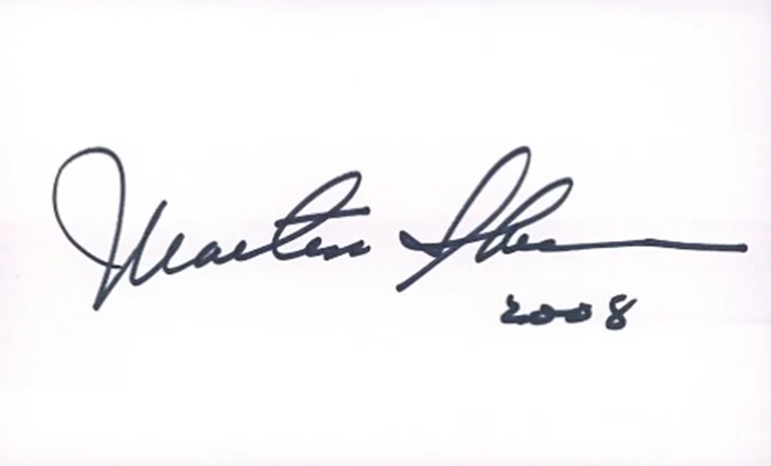 Martin Sheen autograph