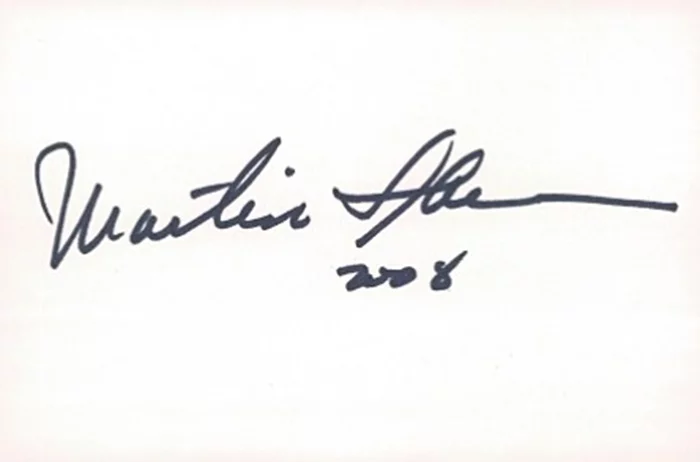 Martin Sheen autograph