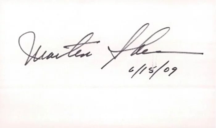 Martin Sheen autograph