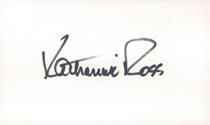 Katharine Ross autograph