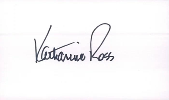 Katharine Ross autograph