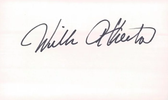 William Atherton autograph
