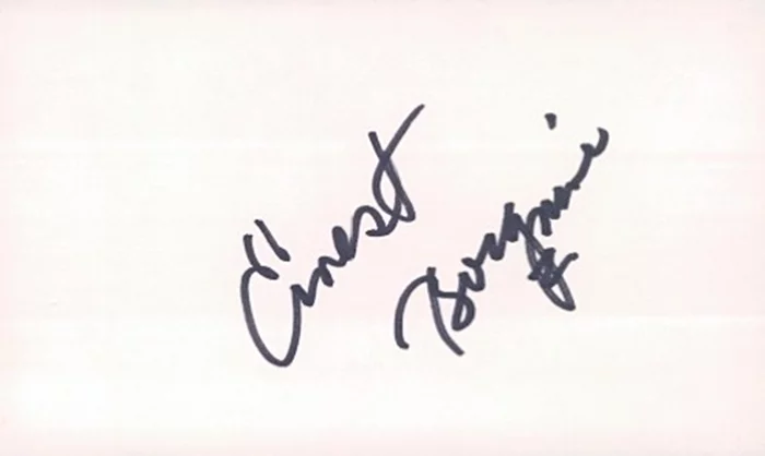 Ernest Borgnine autograph