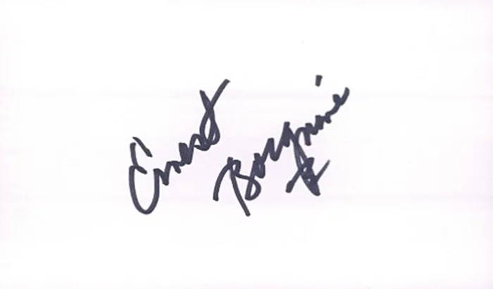 Ernest Borgnine autograph