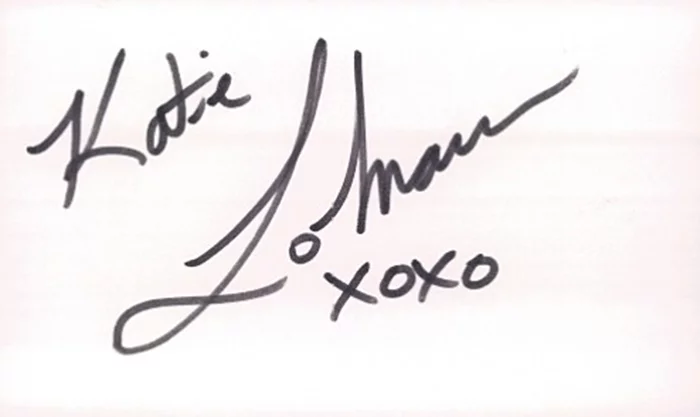 Katie Lohmann autograph