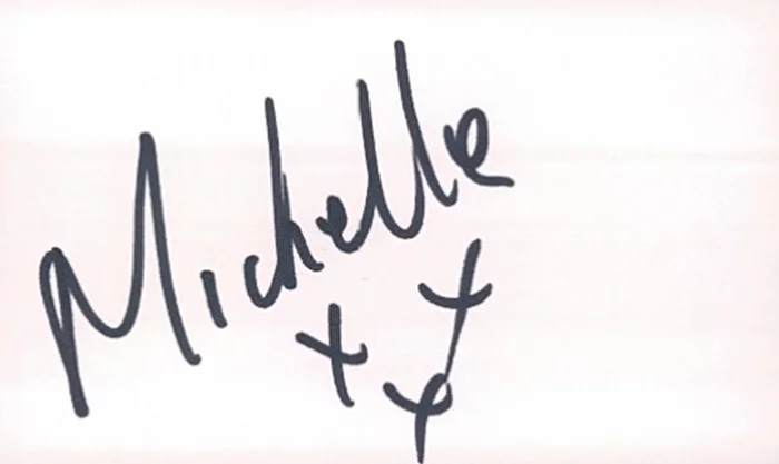 Michelle Marsh autograph