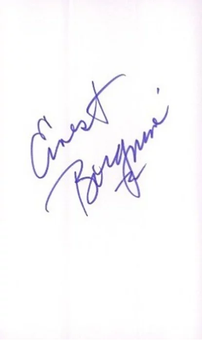 Ernest Borgnine autograph