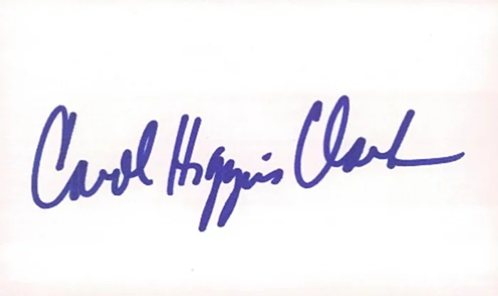 Carol Higgins Clark autograph