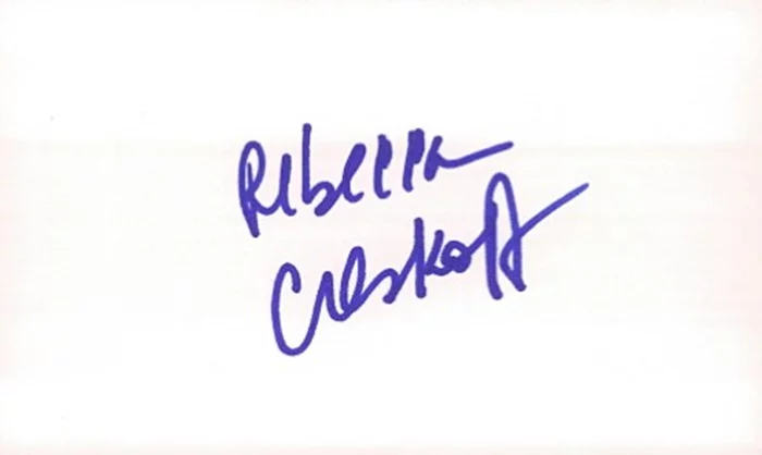 Rebecca Creskoff autograph