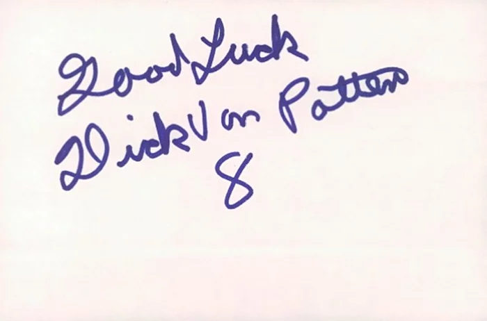 Dick Van Patten autograph