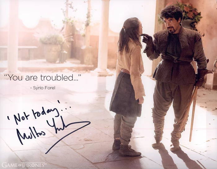 Miltos Yerolemou autograph