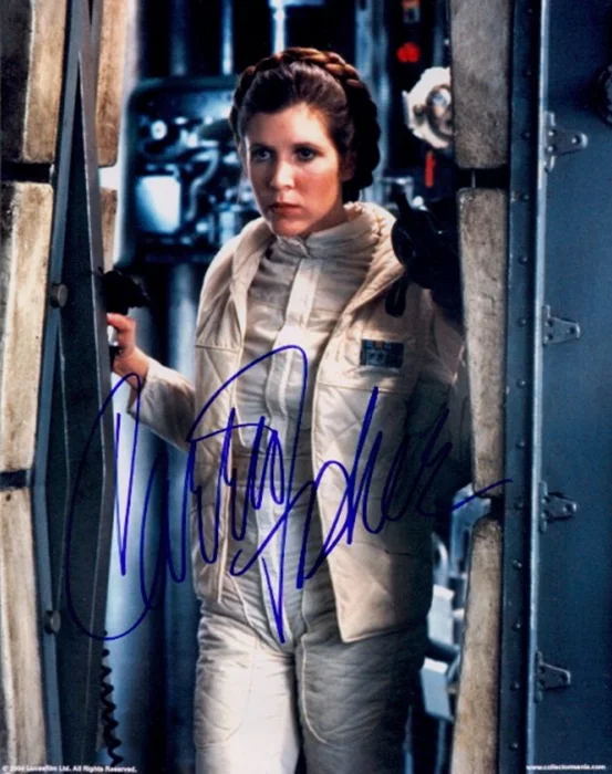 Carrie Fisher autograph