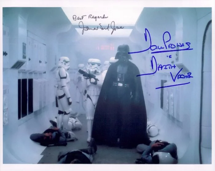 Darth Vader autograph