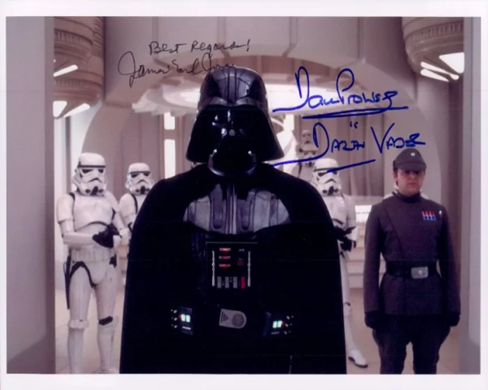 Darth Vader autograph