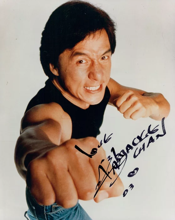 Jackie Chan autograph