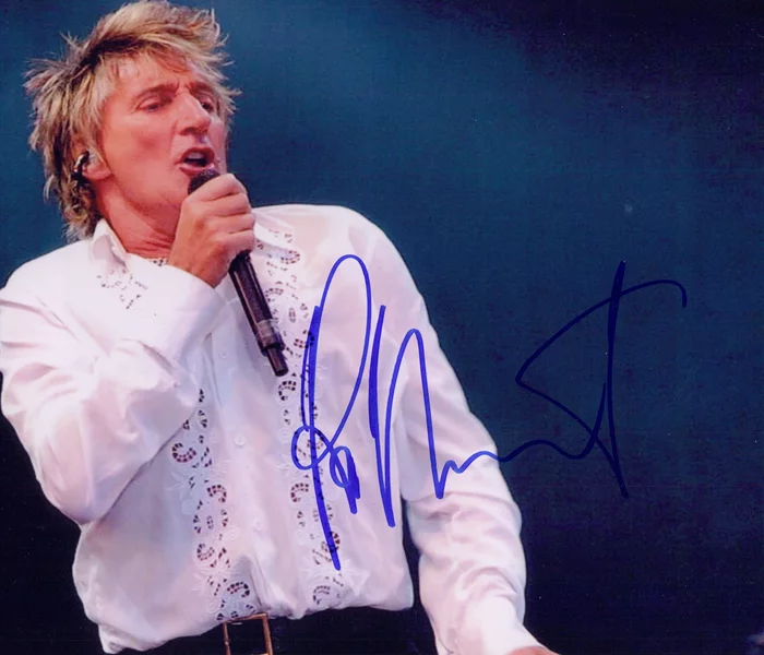 Rod Stewart autograph