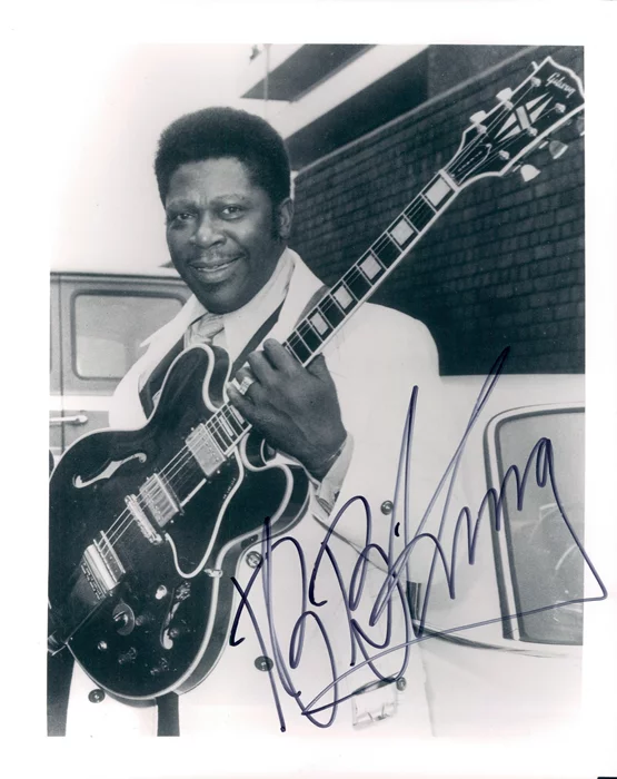 B.B. King autograph