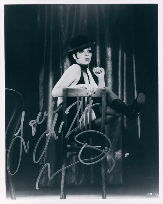 Liza Minnelli autograph