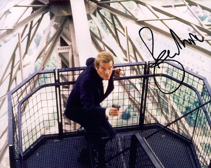 Roger Moore autograph