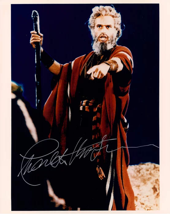 Charlton Heston autograph