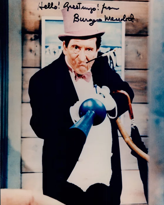 Burgess Meredith autograph