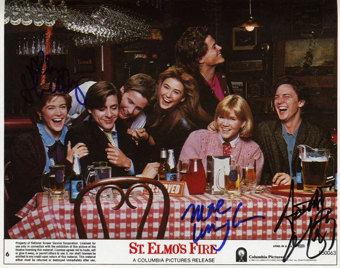 St. Elmo's Fire autograph
